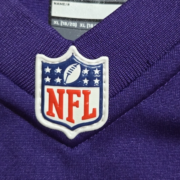 Nike On Field 2012 Adrian Peterson Purple Minnesota Vikings Jersey Youth XL - Picture 3 of 8